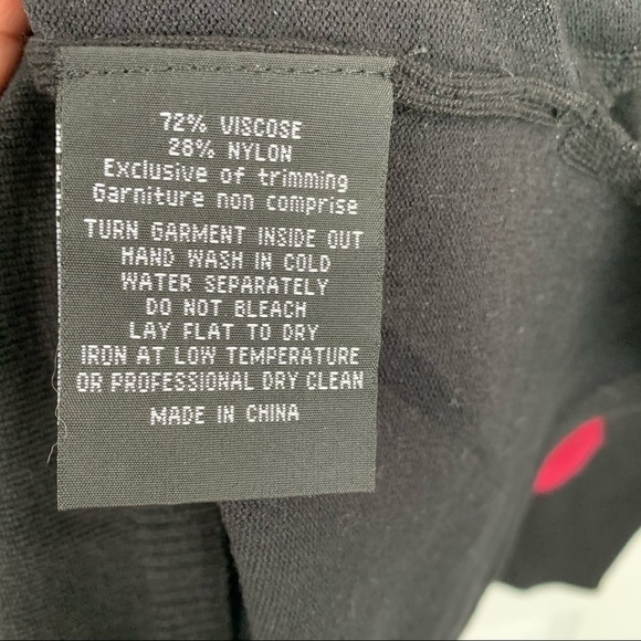 BLACK POLKA DOTS EMBROIDERED SWEATER WOMEN SIZE L - Picture 11 of 13